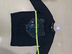Kenzo Tiger Print Black Sweatshirt Size Xs