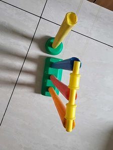 Colorful Plastic Cricket Stumps Set