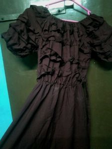 Women's Ruffled Boho Maxi Dress