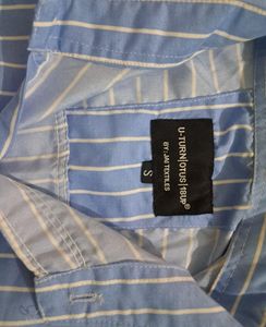 Stripped blue shirt
