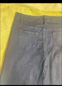 Dark Wash Maxi Denim Skirt
