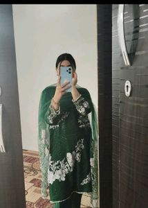 Beautiful Green Kurta Set with Dupatta