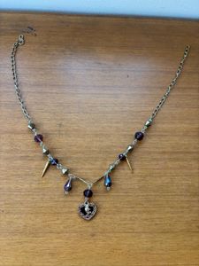 Heart Pendant Beaded Necklace