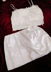 Lace &amp; Satin Pajama Set