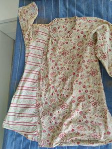 Floral Print Cotton Dress Material
