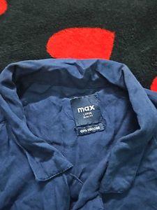 Max Blue Half Sleeve Shirt
