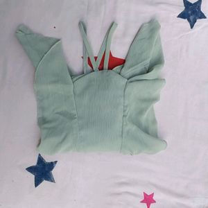A Top With Designer Neck For Women