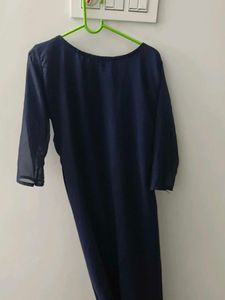 Elegant Navy Blue Kurta Top