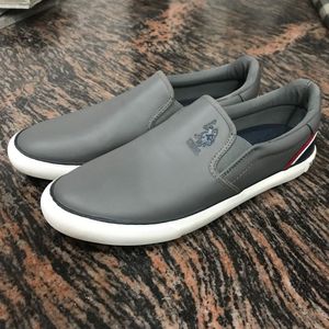 USPA Men's Grey Slip-On Shoes