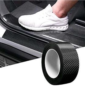 💥 Hi-gloss black carbon  fiber door edge guard fo