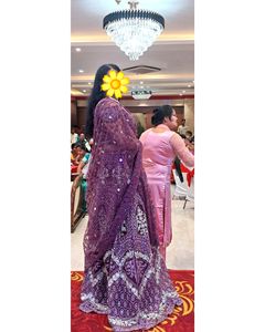 Mauve Embroidered Lehenga