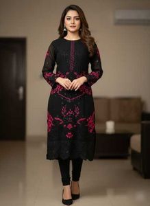 pakistani black & Pink Salwar Suit