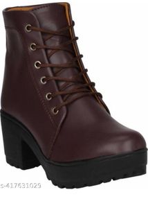 Brown Cowboy Boots | Size 38 | Block Heel | Stylis