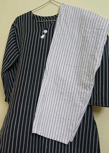 Stylish Striped Kurta Set