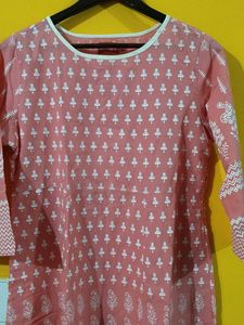 Elegant Pink Printed Kurta