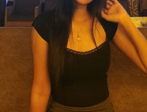Black Lace Trim Square Neck Top