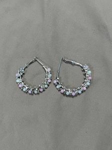 Charming Hoop Earrings with Beads