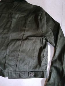 Stylish Green Cropped Jacket