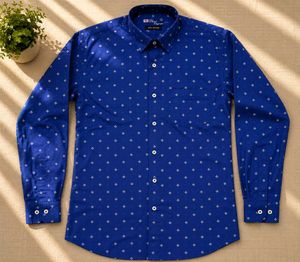 Men's Blue Full sleeve Shirt