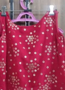 Red &amp; Gold Girls Dress