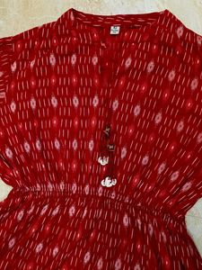 Red Printed Maxi Dress