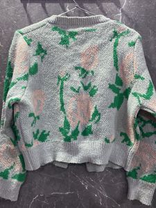 Floral Knit Cardigan