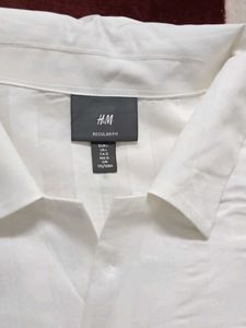 brand new White H&M Regular Fit Shirt