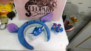 Cute Stitch Plush Hair set