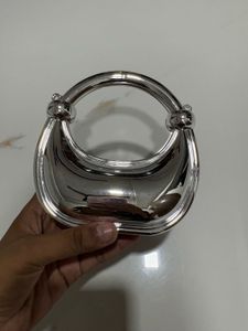 Chic Silver Mini Handbag