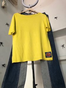 Stylish T-shirt and  thrift Jeans