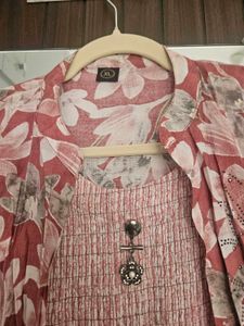 Boho Floral Print Kurta Set XL