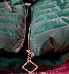 Burberry Green Hooded Puffer Jacket