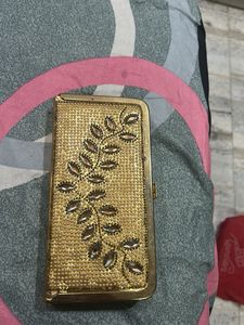 Embellished Gold Evening Clutch