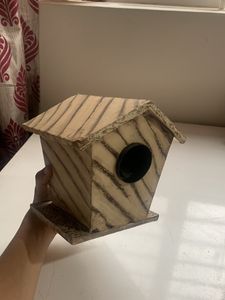 Wooden House Piggy Bank