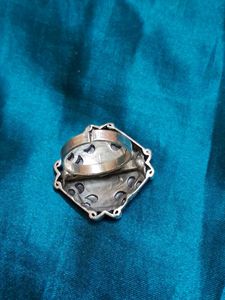 Antique Silver brass Statement Ring