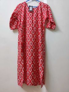 Women's Digital Printed A-line Kurti,Boho Earrings