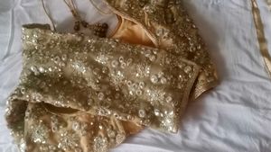 Embellished Gold Ethnic Blouse