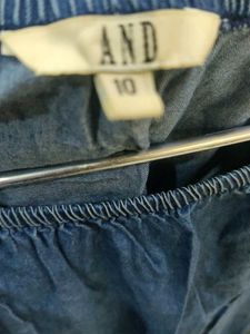 Blue denim top