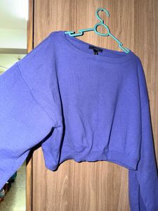 Forever 21 Cropped Knit off shoulder Sweater