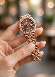 Elegant Gold Rolex Watch PREMIUM QUALITY FOR LADIE