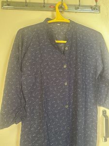 Stylish Blue Printed Kurta
