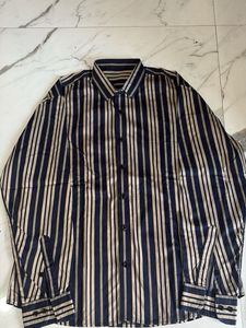 Striped Button-Up Shirt