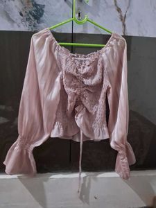 Chic Off-Shoulder Ruched Blouse
