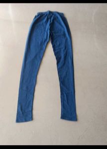 Cozy Ribbed Navy Blue Leggings