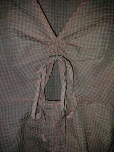 Pink Gingham Tie-Front Mini Dress