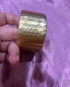Hammered Gold Tone Cuff