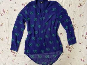Sheer V-Neck Tunic shirt 👕