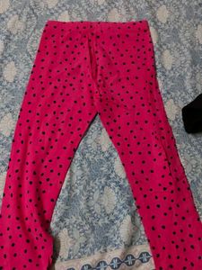 Pink Polka Dot Leggings