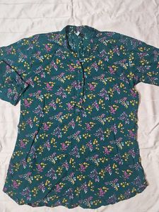 Green Floral Tunic