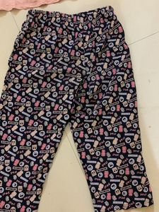 Night Dress T-shirt With Pant Combo